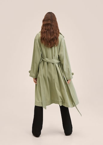 MANGO Summer Coat 'Taxi' in Green