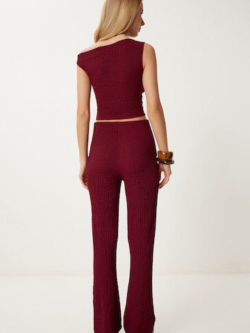 Pantalons de tailleur Happiness İstanbul en rouge