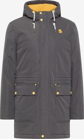 Schmuddelwedda Winter Parka in Grey: front