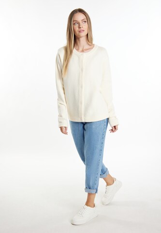 DreiMaster Maritim Knit Cardigan in White