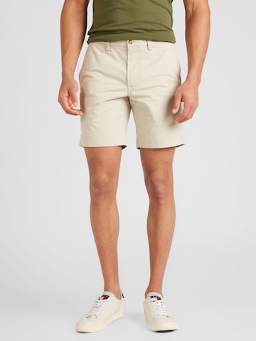 Polo Ralph Lauren regular Lærredsbukser 'BEDFORD' i beige: forside