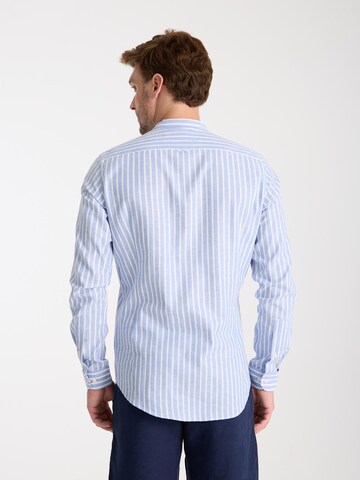 Slim fit Camicia business 'Caravaggio' di 7Camicie in blu