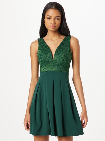 WAL G. Cocktail Dress in Green: front