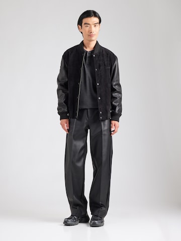 QS T-Shirt in Schwarz