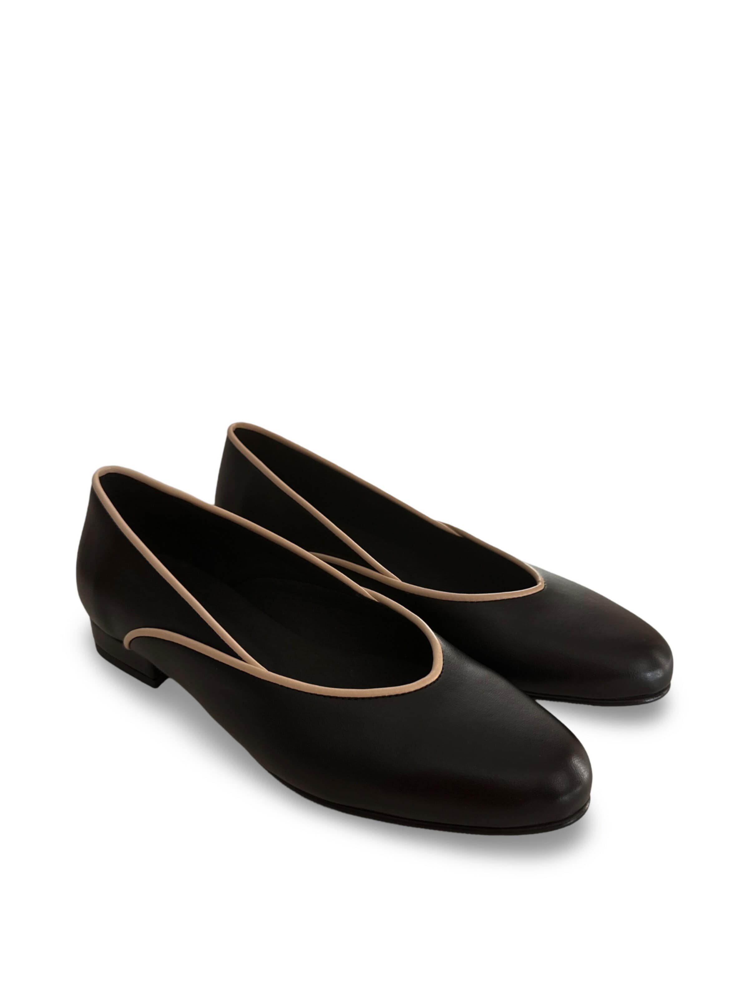 nae Vegan Shoes Baleríny 'Isla' – černá