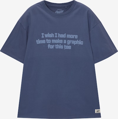 Pull&Bear T-Shirt en bleu fumé / saphir, Vue avec produit
