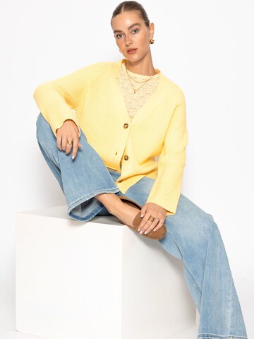 SASSYCLASSY Strickjacke‌‌‌‌‌‌‌ in Gelb