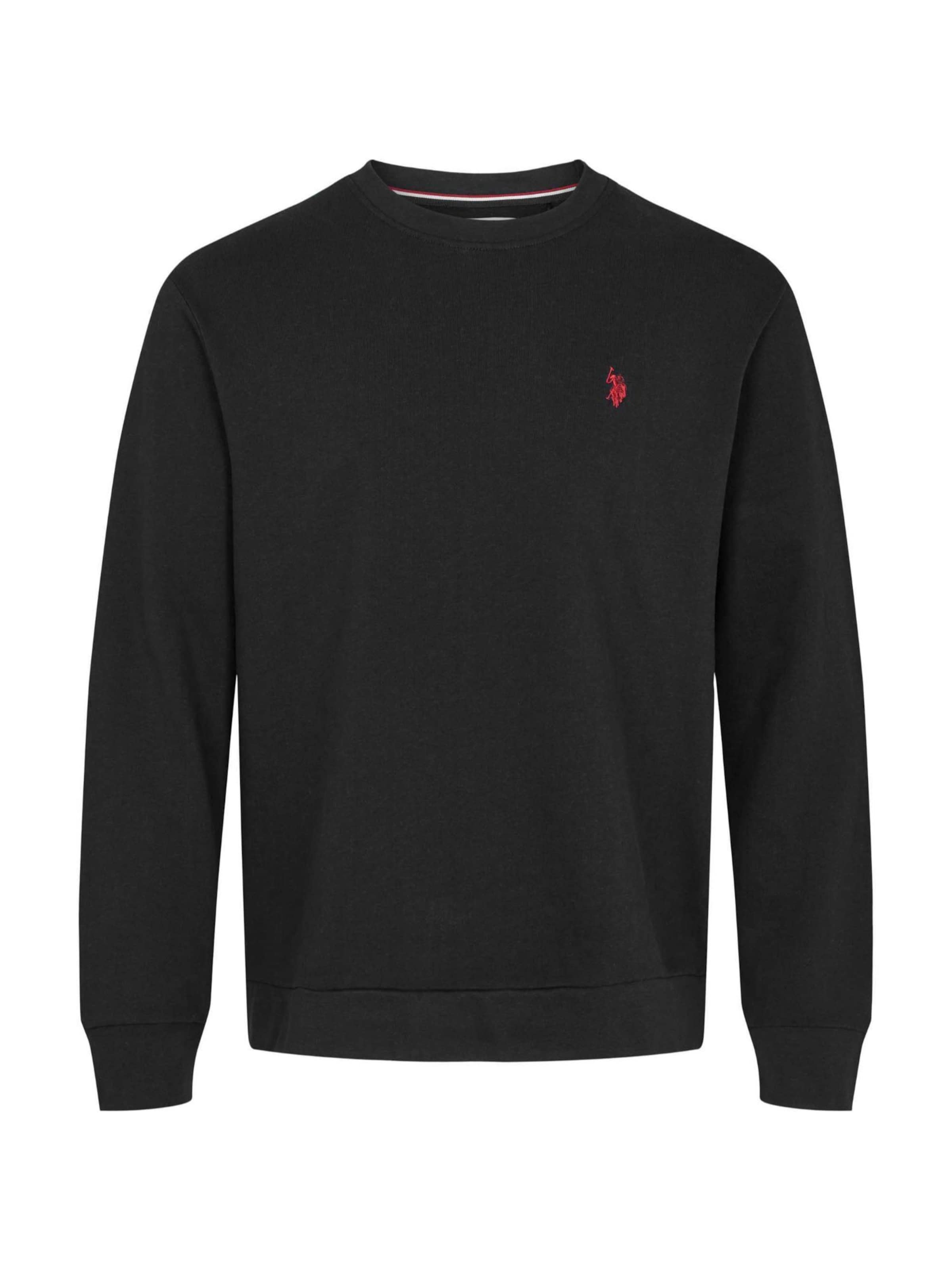 U.S. POLO ASSN. Mikina 'Adler' – černá: přední strana