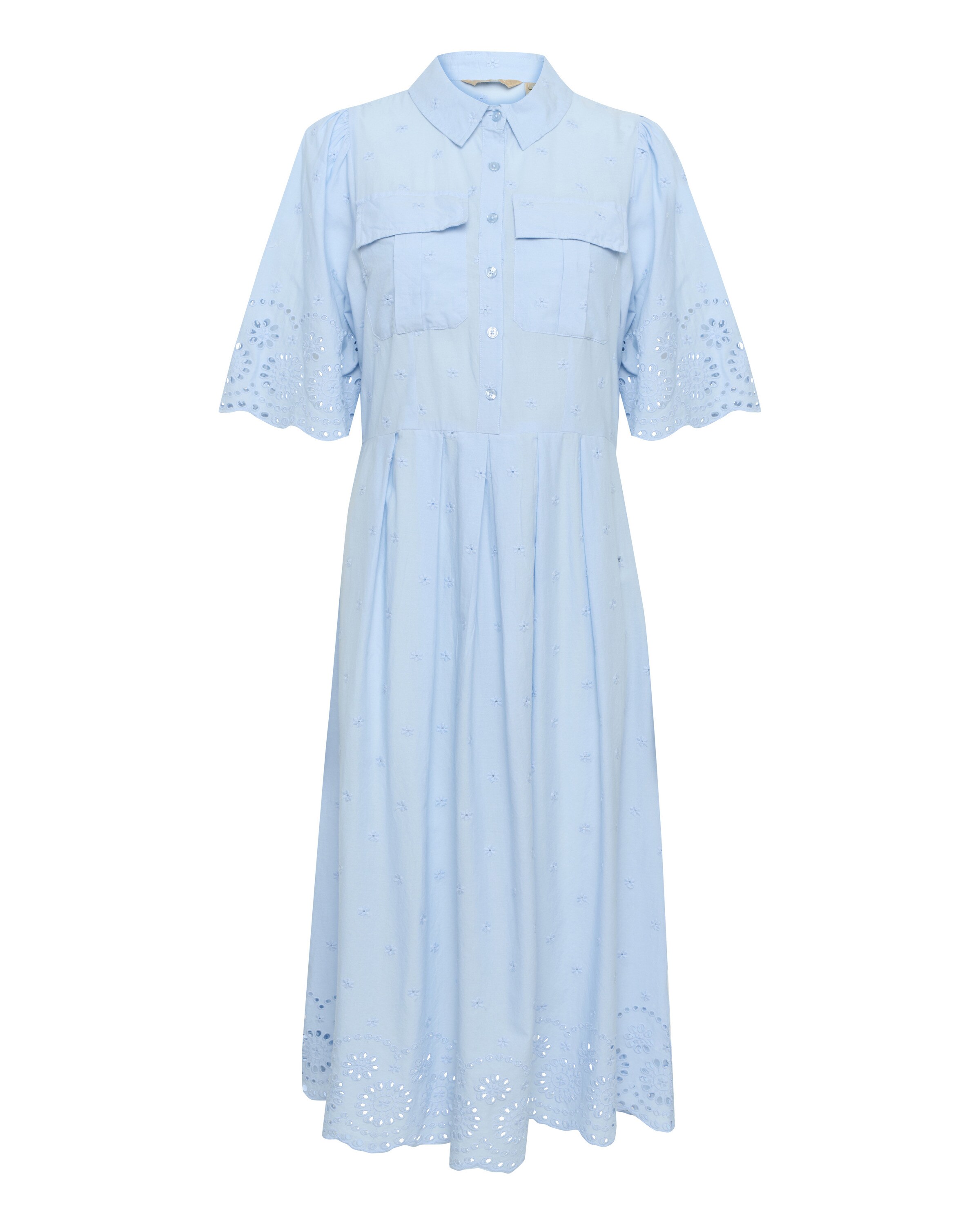 CULTURE Jurk 'Reya' in Blauw: voorkant