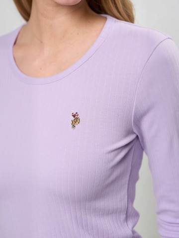 U.S. POLO ASSN. Koszulka 'UWCarlotte' w kolorze fioletowy