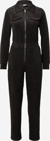 Urban Classics Jumpsuit in Zwart: voorkant