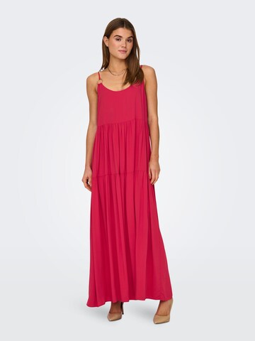 ONLY - Vestido de verano 'Sandie' en rojo: frente