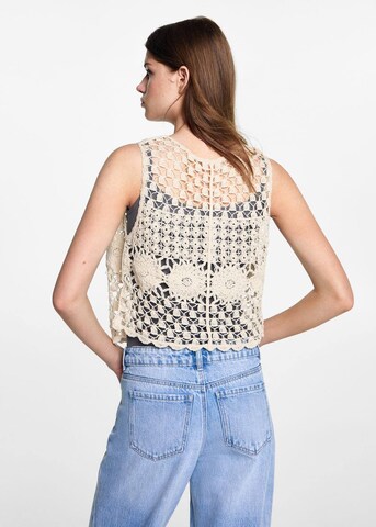 MANGO TEEN Vest 'Borne' in Beige