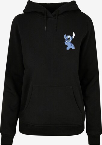 F4NT4STIC Sweatshirt 'Disney Lilo And Stitch Stitch Backside' in Black: front