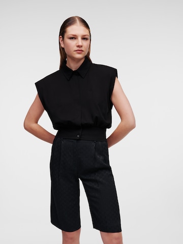 Karl Lagerfeld Blouse in Zwart: voorkant