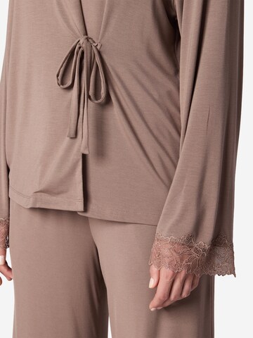 JOOP! Pyjama Cardigan ' Grace ' in Braun