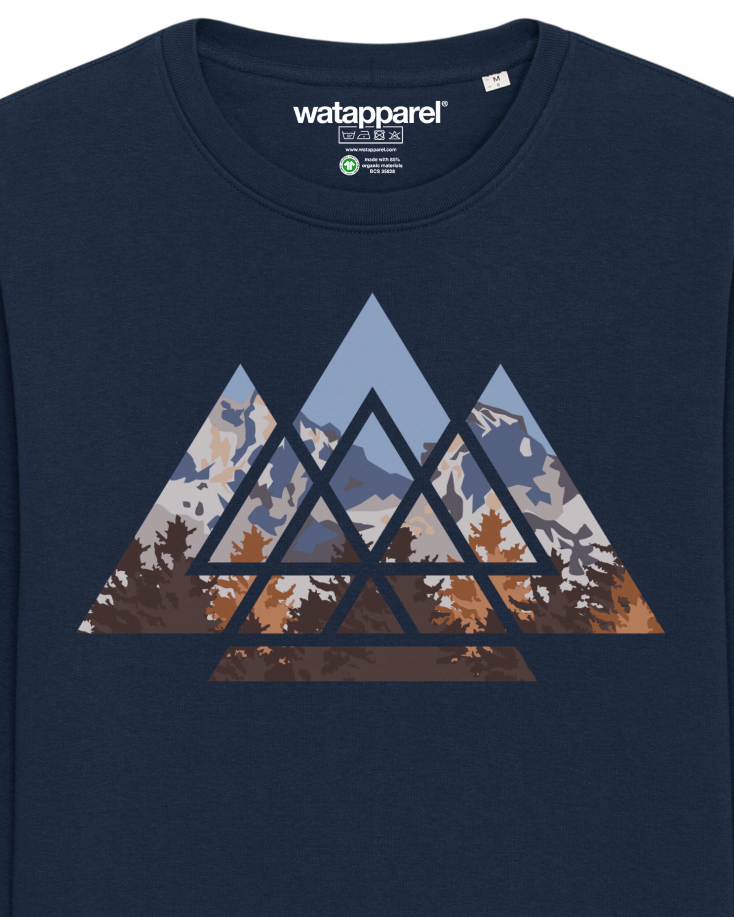 Sweat-shirt ' Geometric Landscape ' Watapparel en bleu