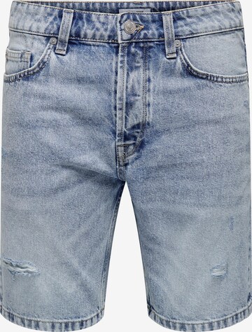 regular Jeans 'Edge' di Only & Sons in blu: frontale