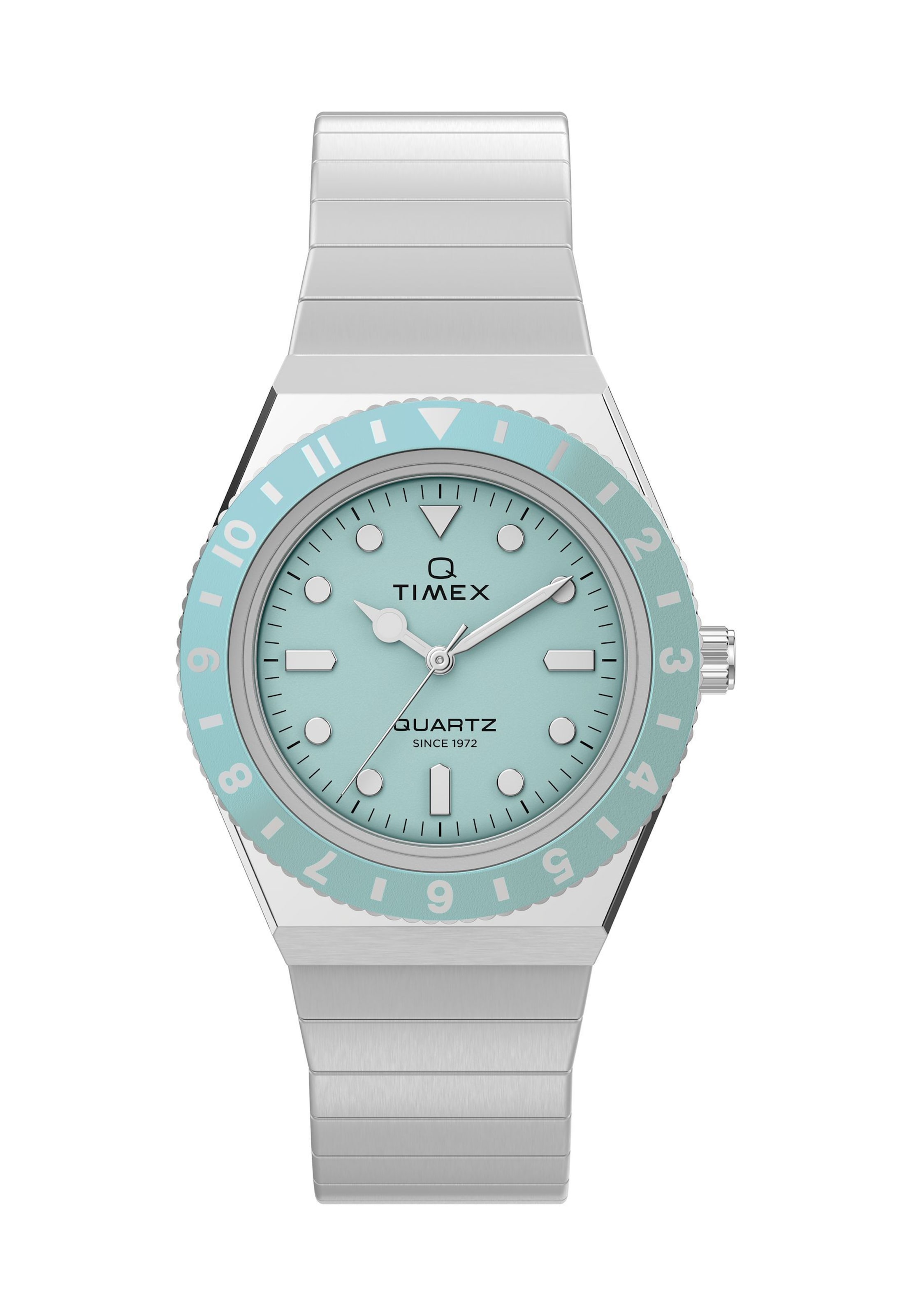 TIMEX Analoguhr in Silber: Vorderseite