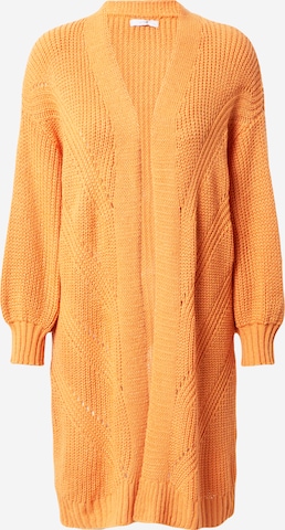 Hailys Knit Cardigan 'Birte' in Orange: front