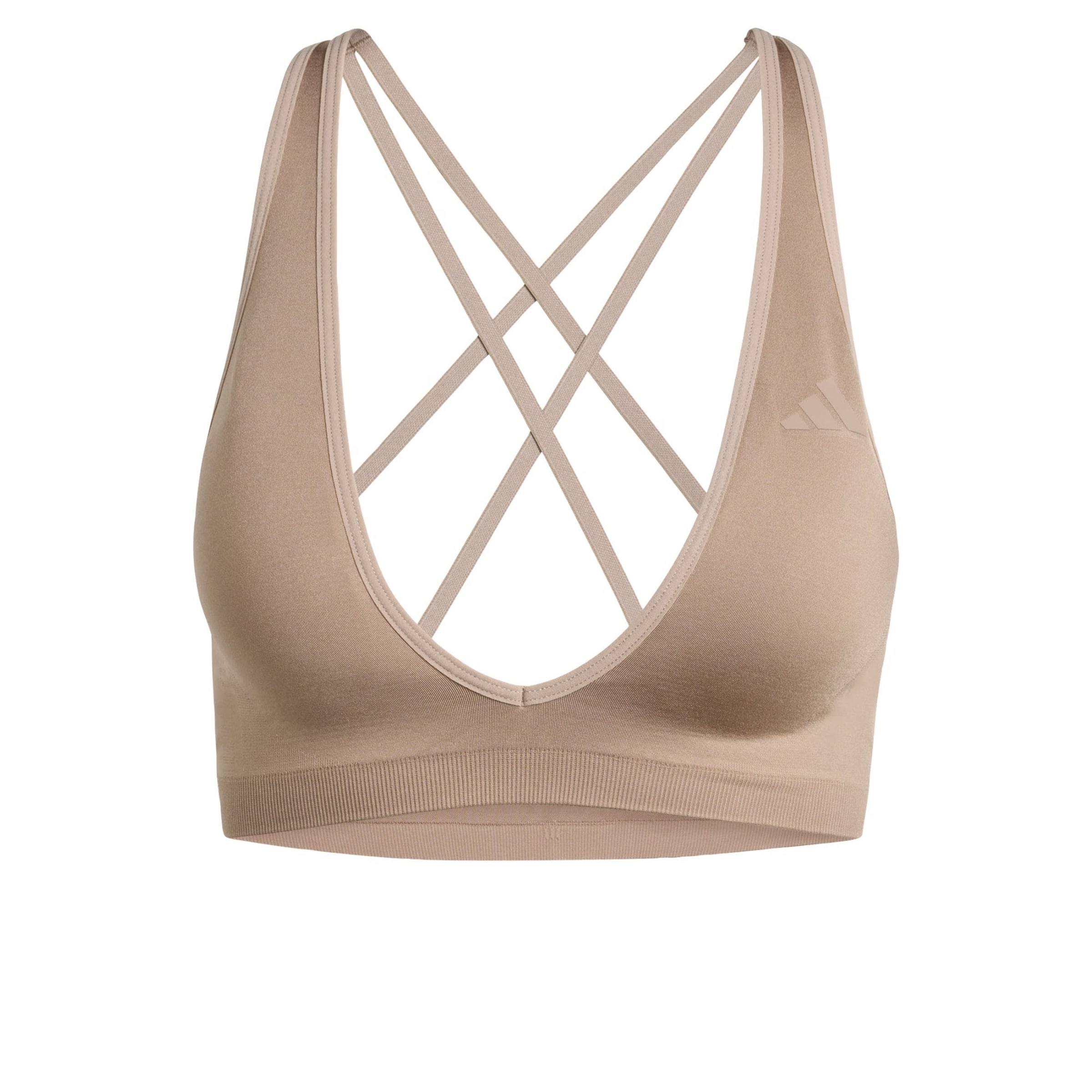 Bustier Soutien-gorge de sport 'Essentials' ADIDAS PERFORMANCE en marron : devant