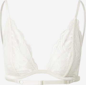 Calvin Klein Underwear Triangle Bra in White: front