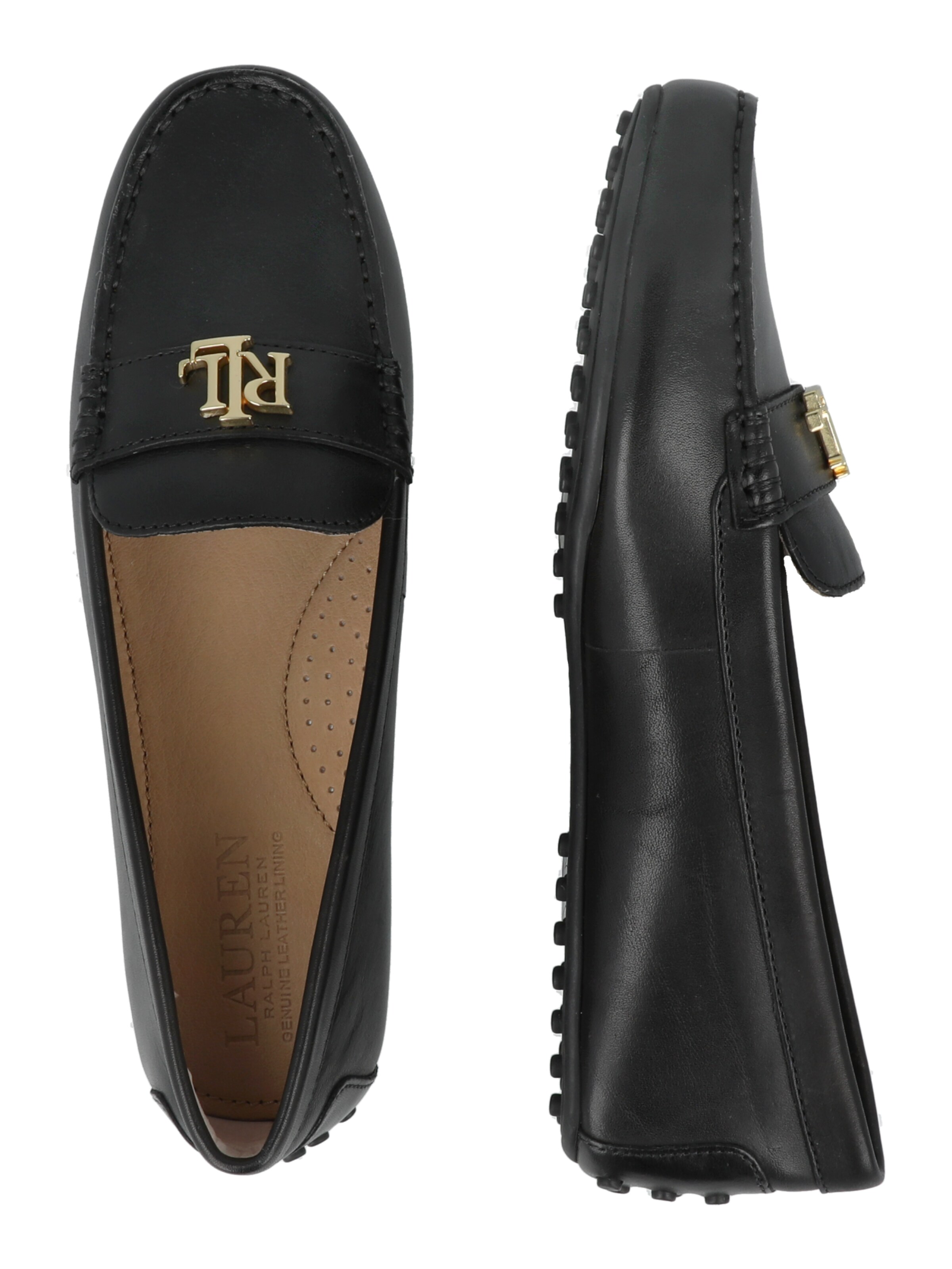 Lauren Ralph Lauren Slip-ons 'BARNSBURY' in Black