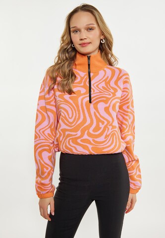 Pull-over MYMO en orange : devant