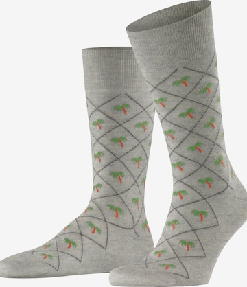 BURLINGTON Socks 'Palm Tree' in Grey: front