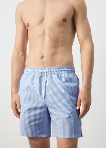 MANGO MAN Board Shorts 'Seerf' in Blue: front