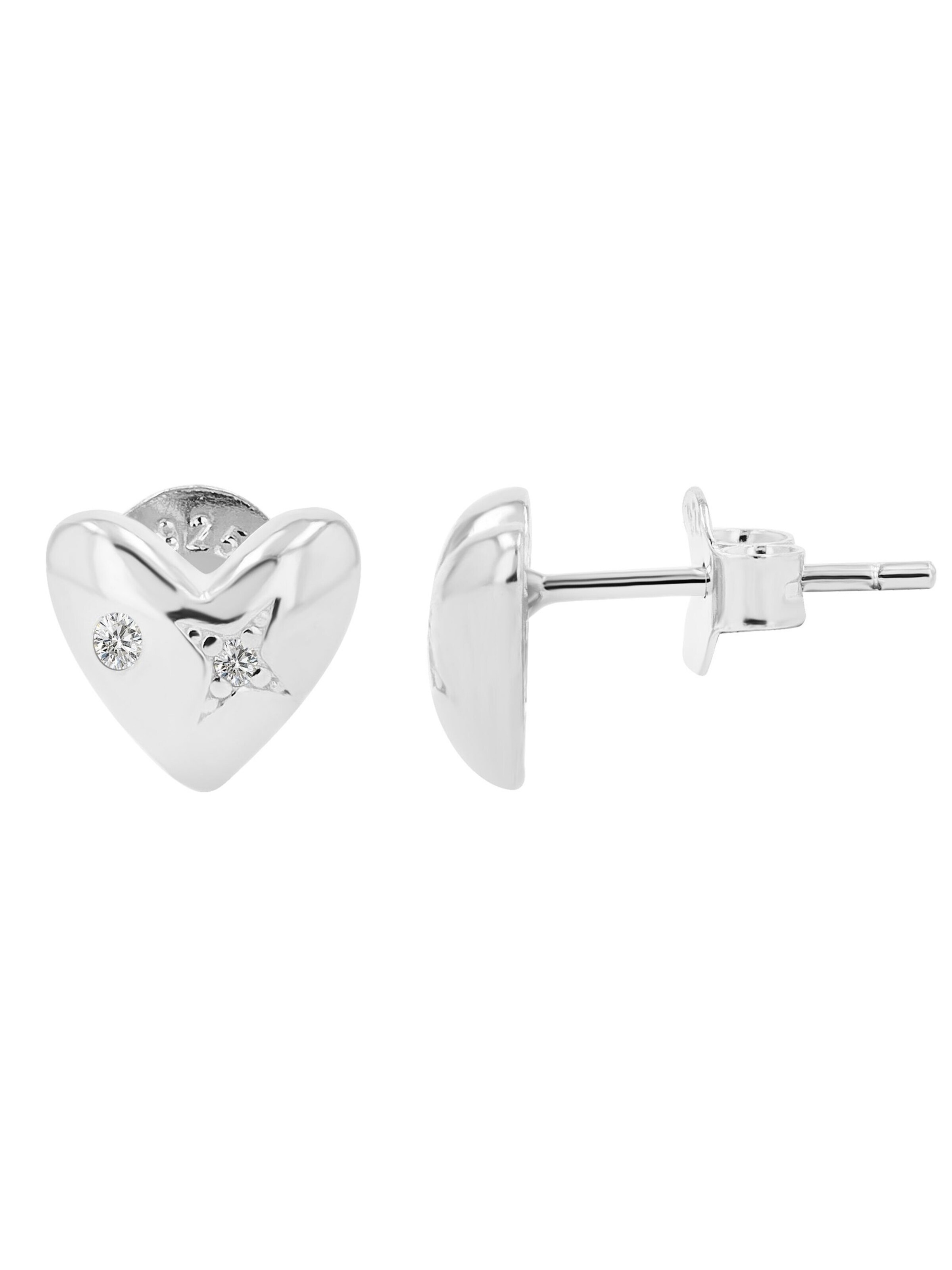 Akzent Ohrringe 'Odalys, 925 Sterlingsilber, langlebig'‌‌‌‌‌‌‌‌‌‌ in Silber