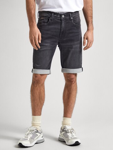 Pepe Jeans Slimfit Farkut 'GYMDIGO' värissä musta: etupuoli