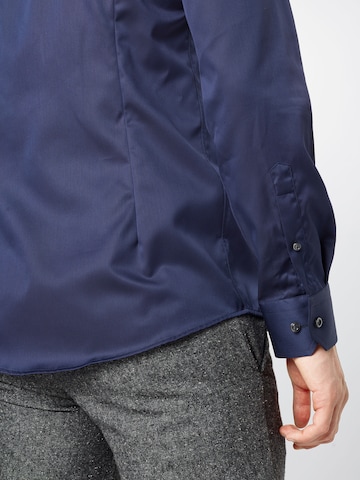 ETON - Ajuste estrecho Camisa de negocios 'Signature Twill' en azul