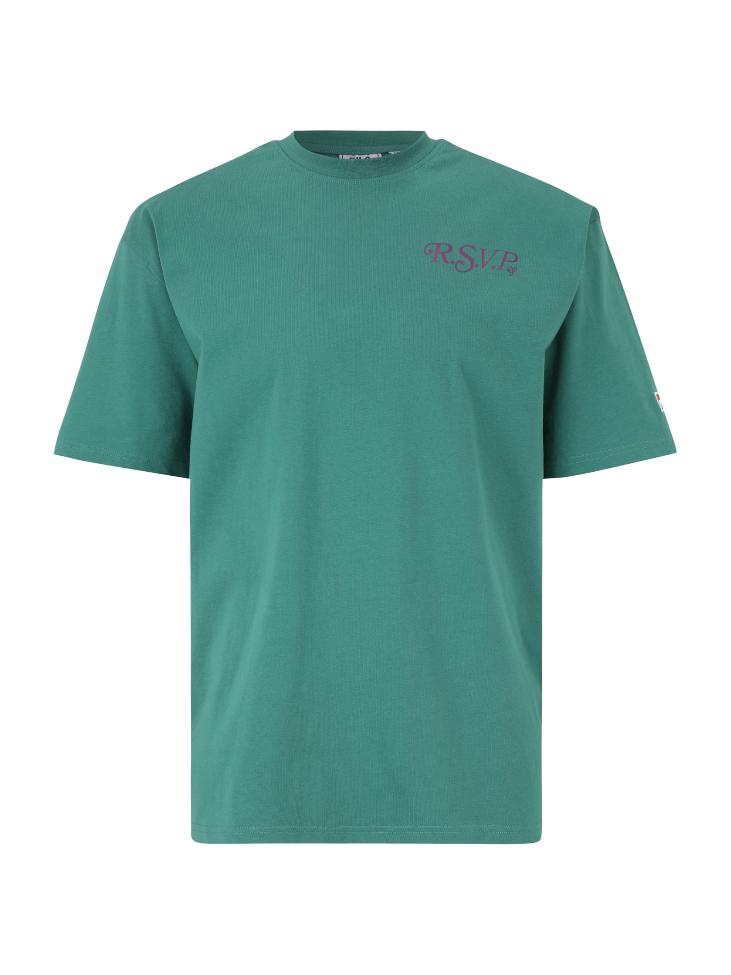 FILA Shirt 'LANGEWEG' in Groen: voorkant