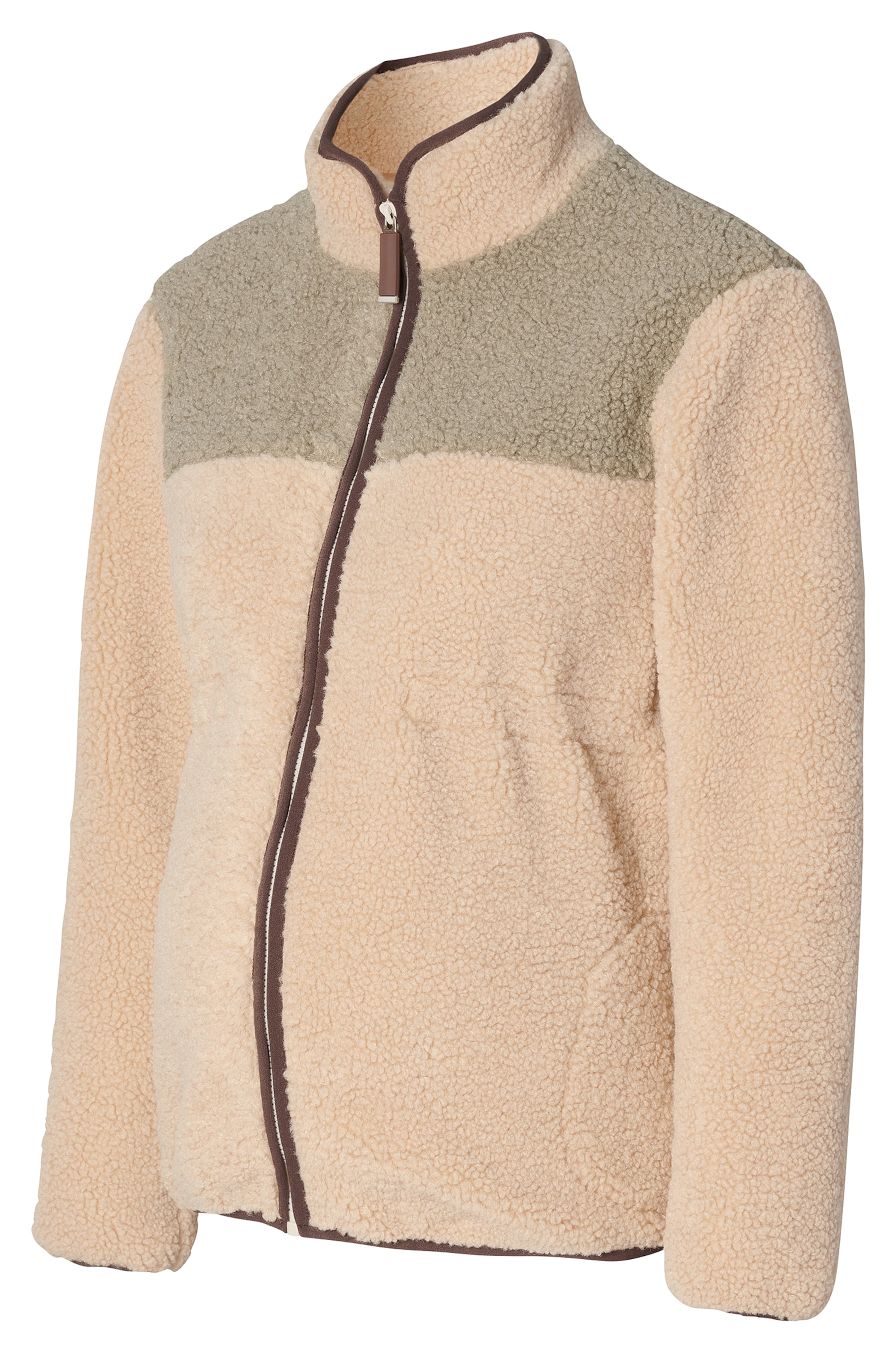 Noppies Fleece jas 'Tervo' in Beige: voorkant