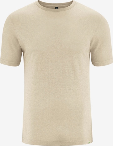 HempAge T-Shirt ' T-Shirt Jersey ' in Beige: predná strana