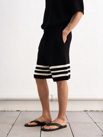 Wide leg Pantaloni di Giesto in nero