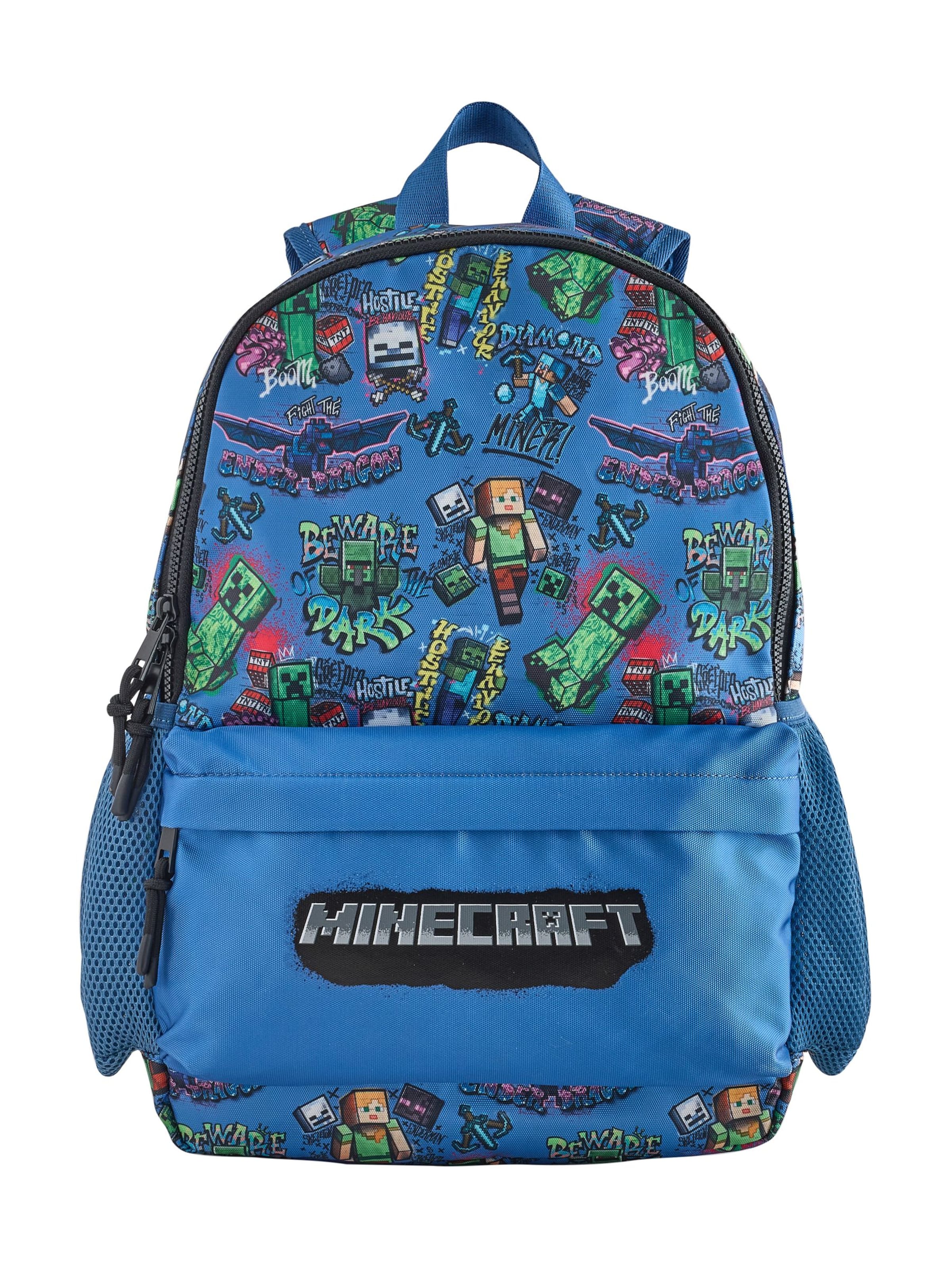 Next Rucksack 'Minecraft' in One Size in blau / braun / grün / schwarz, Produktansicht