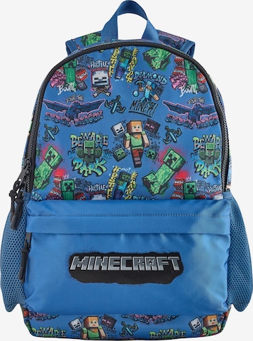 Next Rucksack 'Minecraft' in Blau: Vorderseite