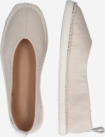 Calvin Klein Classic Flats in White