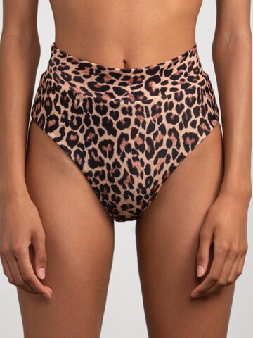 Bustier Bikini 'Minerva Bralette Bikini High Waist – Leopard' Flavia Valentini en marron