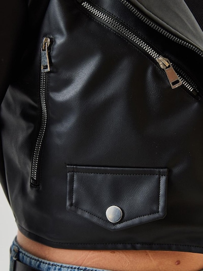 Bianco Lucci Veste mi-saison en noir, Vue avec produit