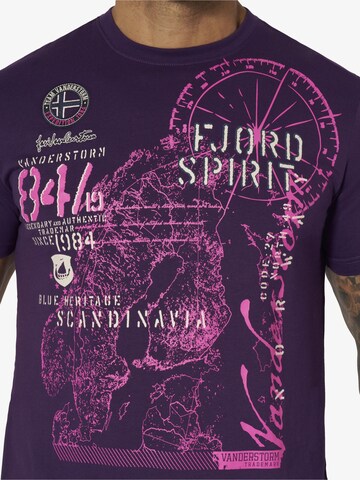 Jan Vanderstorm Shirt 'Dominik' in Purple