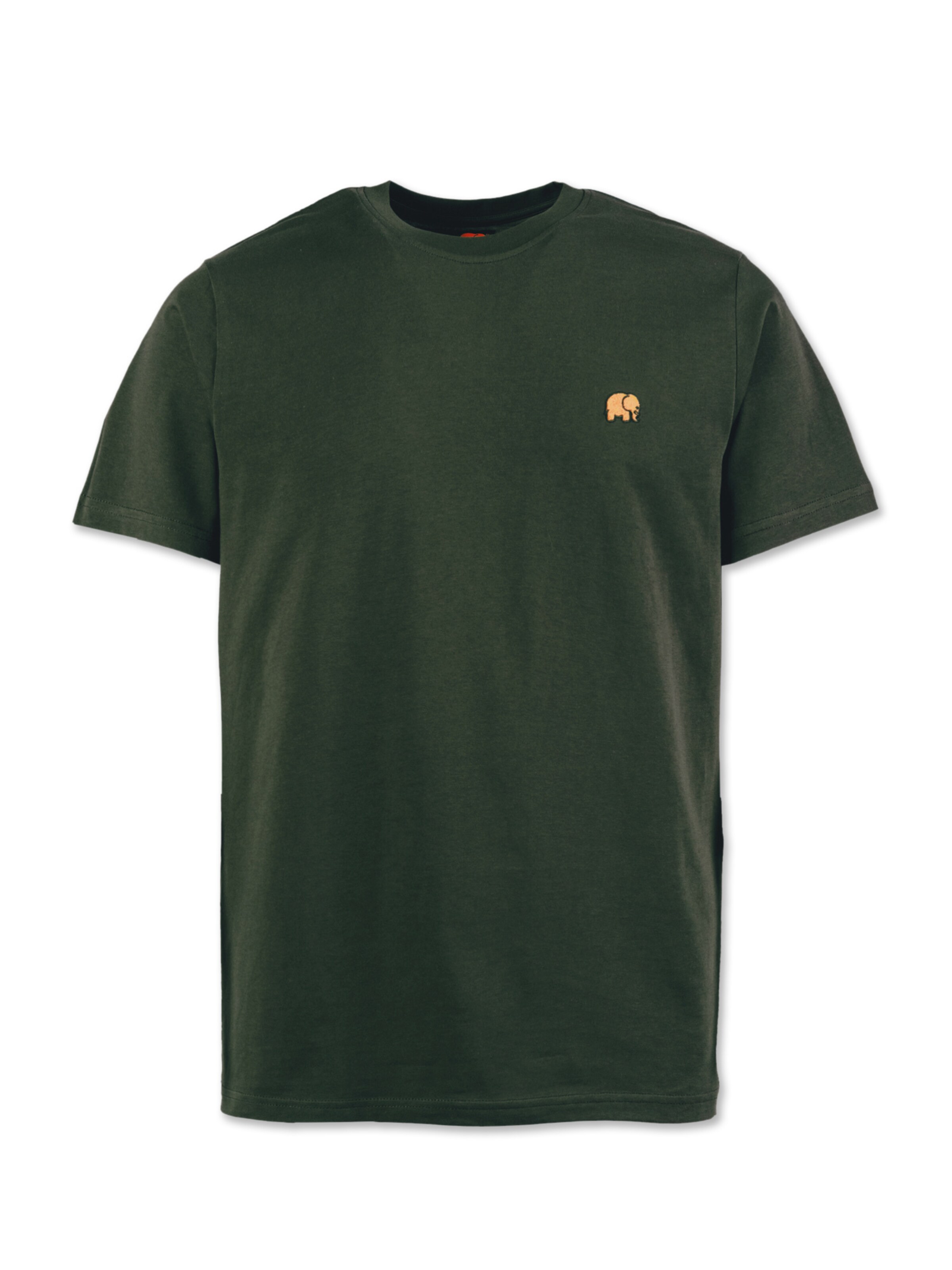 Trendsplant Regular fit T-shirt ' ESSENTIAL ' i grön: framsida