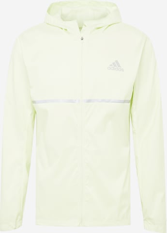 ADIDAS PERFORMANCE Athletic Jacket 'OWN THE RUN' in Green: front