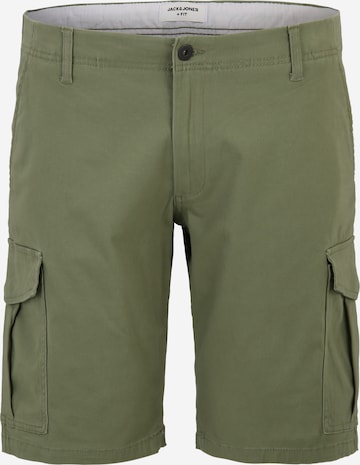 Regular Pantalon cargo 'JOE' Jack & Jones Plus en vert : devant