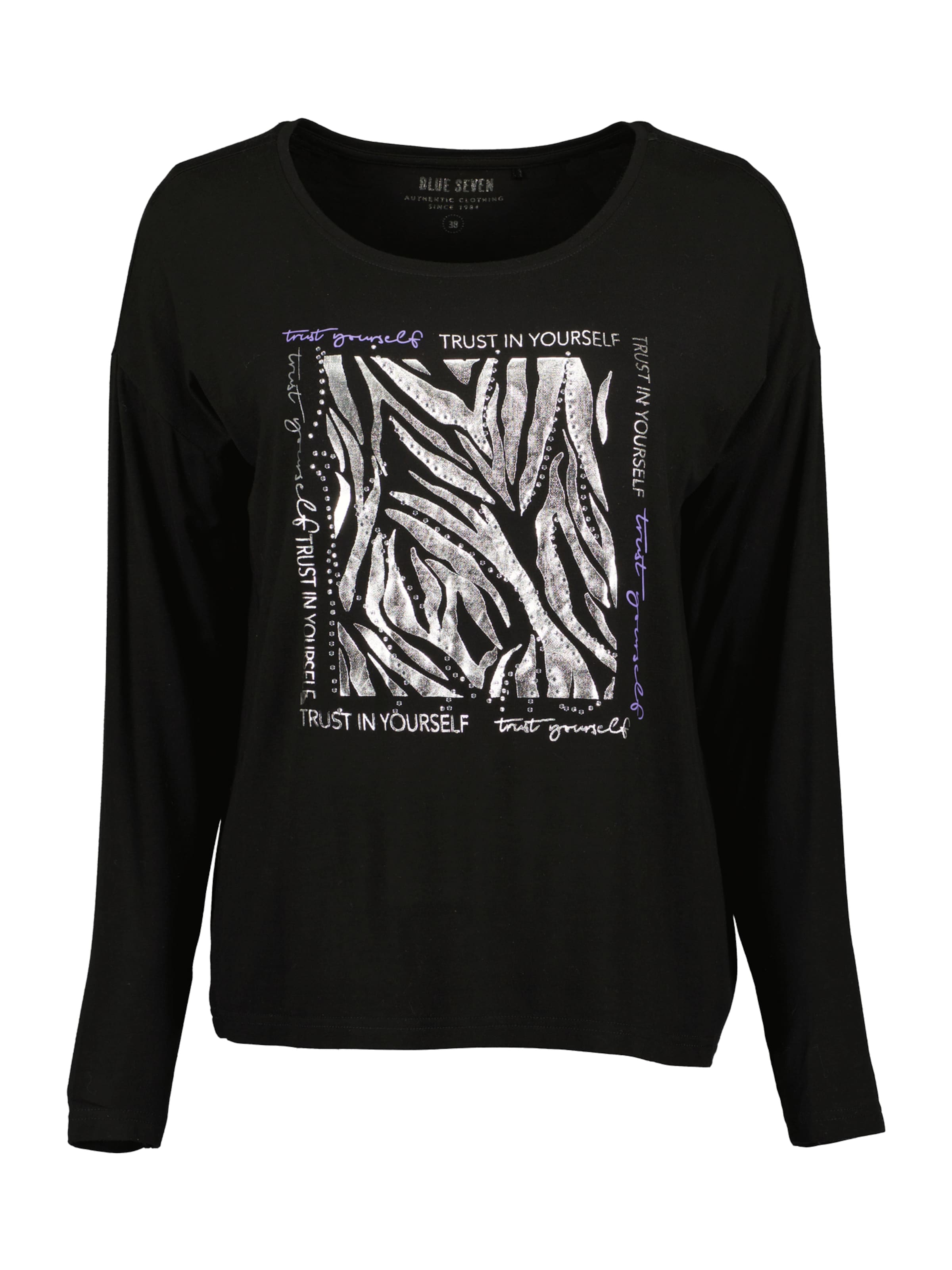 BLUE SEVEN Shirt in Black: front