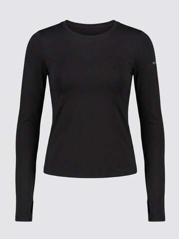 YO-GAYA Sporttop 'Long Sleeve Top' in Zwart: voorkant