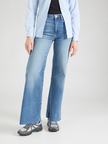 True Religion Wide leg Jeans in Blauw: voorkant