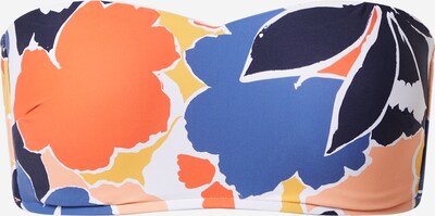 Seafolly Hauts de bikini 'Marina' en bleu / bleu marine / orange / corail / blanc, Vue avec produit